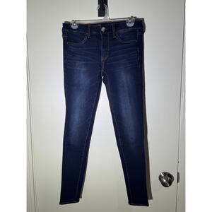 American Eagle 360 Super Stretch Skinny Jeans Women’s Size 4 Dark Wash Jegging